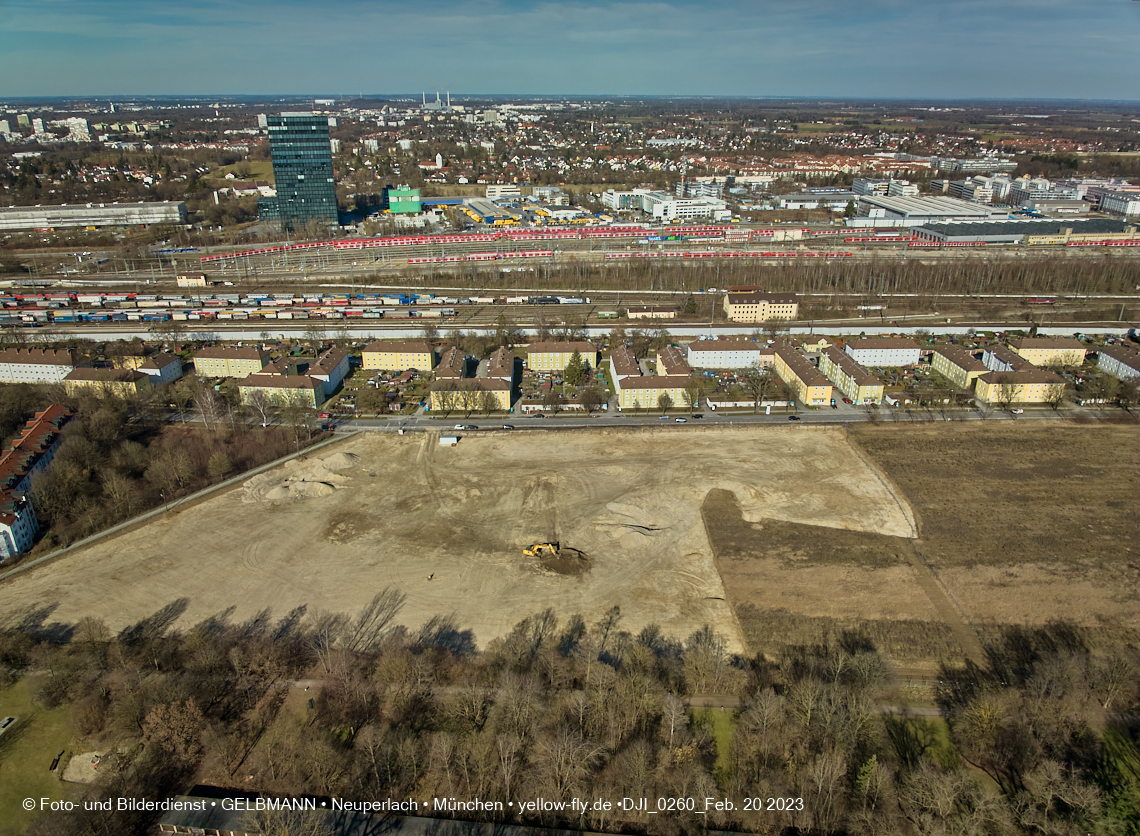 20.02.2023 - Copterfotos und Luftbilder von Berg am Laim